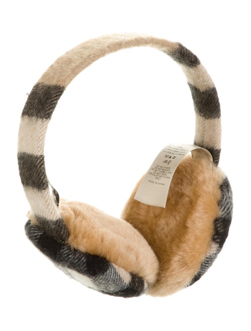 Burberry House Check Ear Muffs Tan