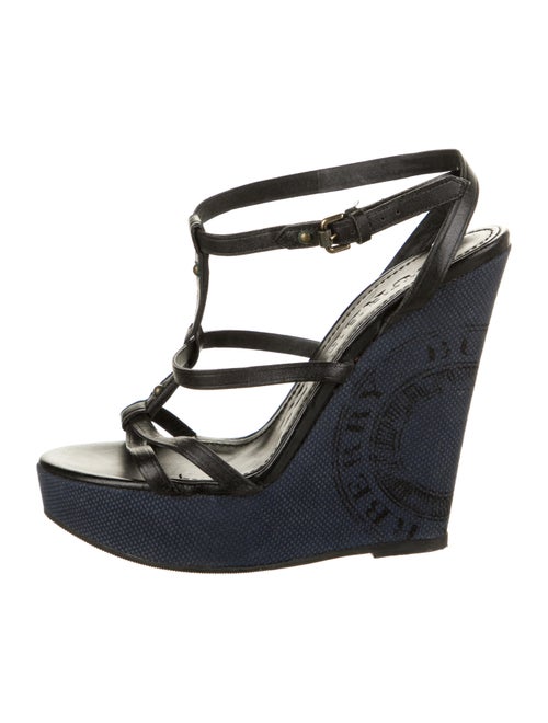 Burberry Leather Espadrilles Black