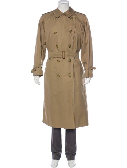Burberry Vintage House Check-Lined Trench Coat kha