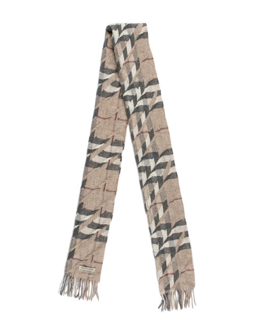 Burberry Nova Check Cashmere Scarf Beige