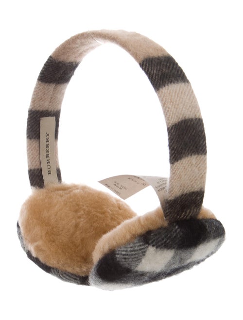 Burberry Nova Check Cashmere Earmuffs multicolor