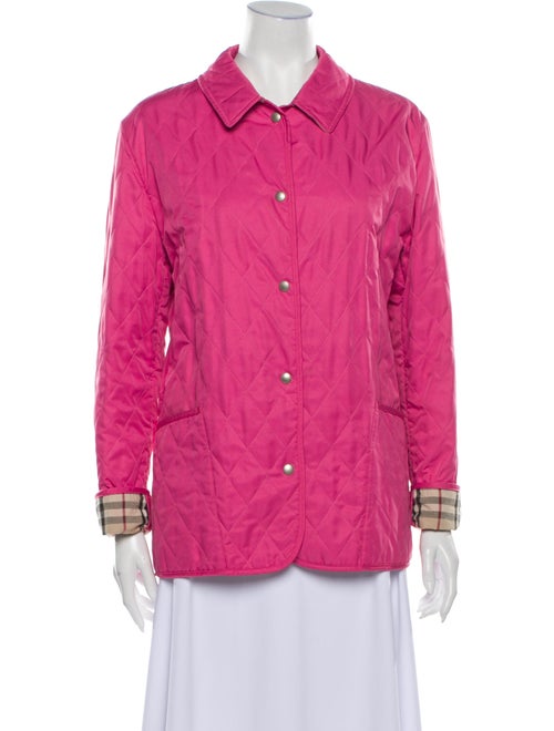 Burberry Quilted Utility Jacket Pink