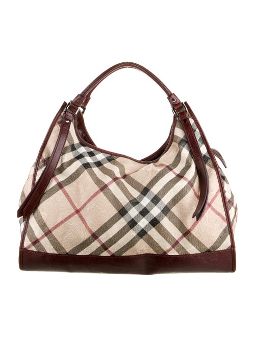 Burberry Embossed Super Nova Check Hobo