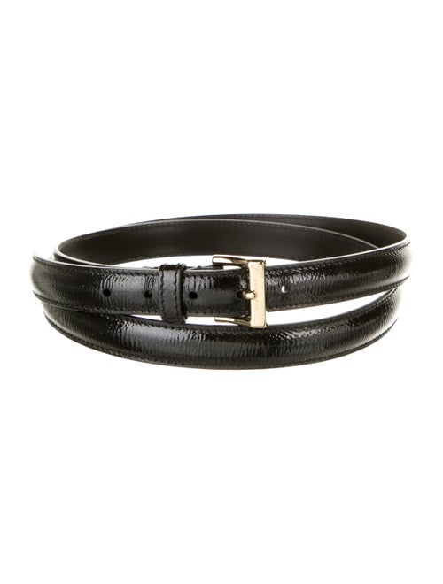 Burberry Patent Leather Belt Black