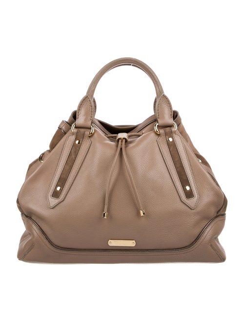 Burberry Leather Tote Bag gold