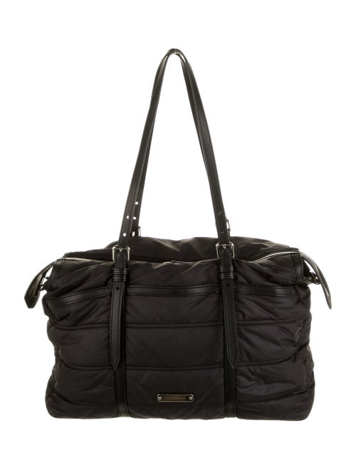 Burberry Quilted Abbey Diaper Bag Black