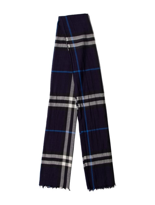 Burberry Nova Check Woven Scarf Navy