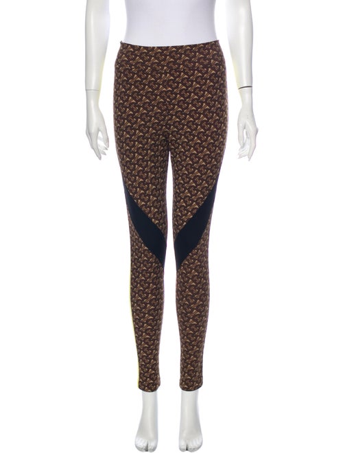 Burberry Printed Skinny Leg Pants Brown