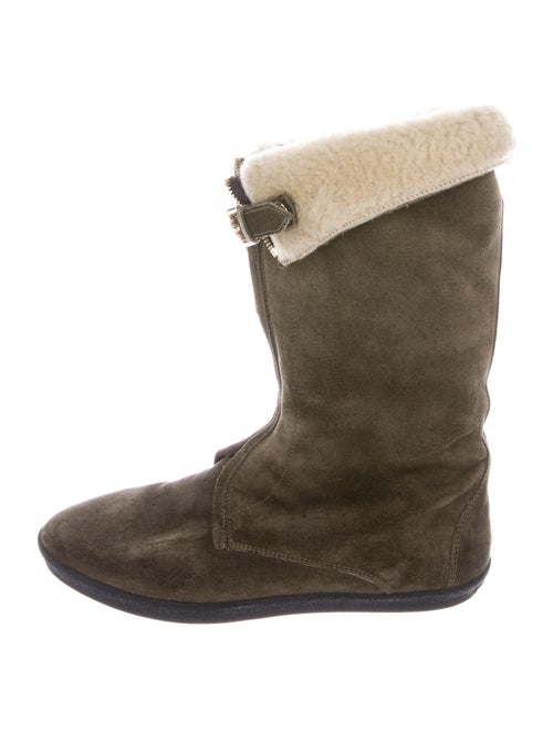 Burberry Suede Boots Green