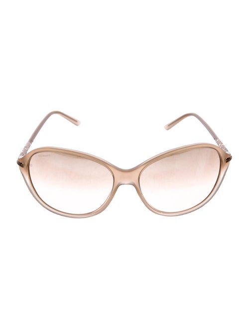 Burberry Tinted Round Sunglasses Tan