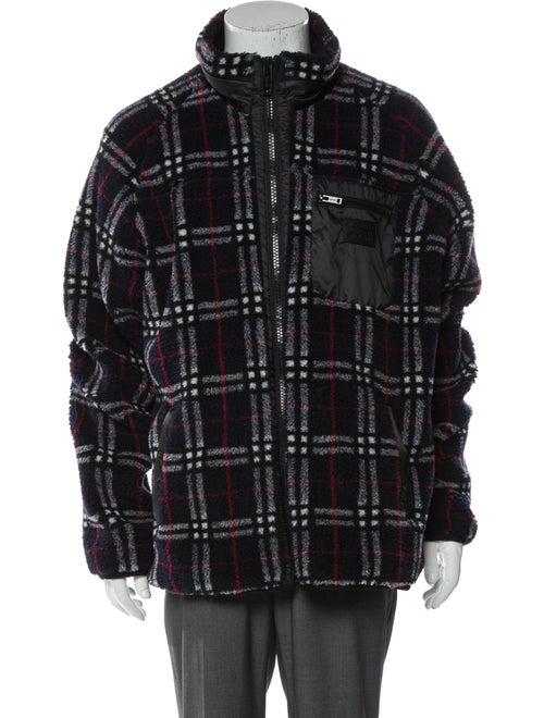 Burberry Vintage Check Faux Shearling Plaid Print