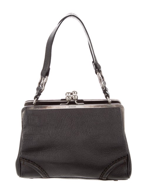 Burberry Metallic Frame Handle Bag metallic