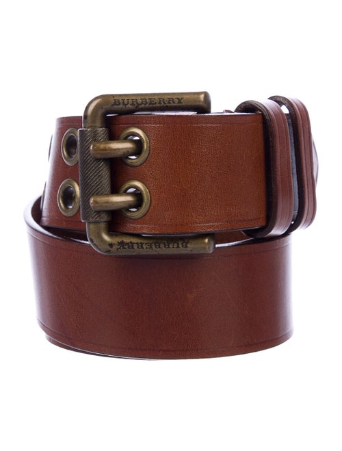 Burberry Leather Buckle Belt Brown