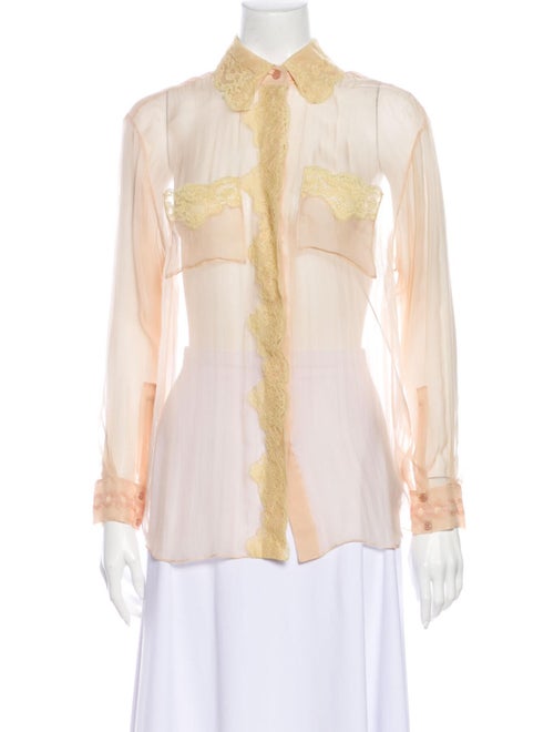 Burberry 2019 Silk Button-Up Top