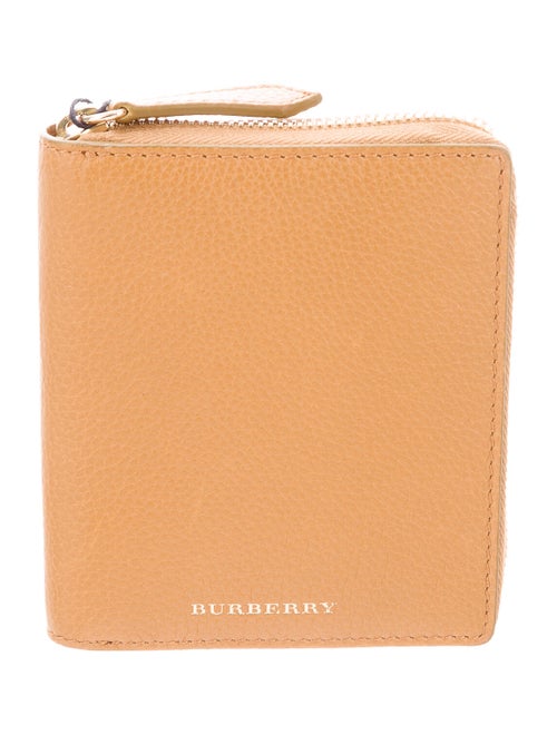 Burberry Leather Compact Wallet gold