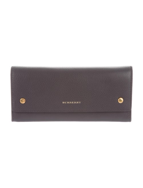 Burberry Leather Continental Wallet gold