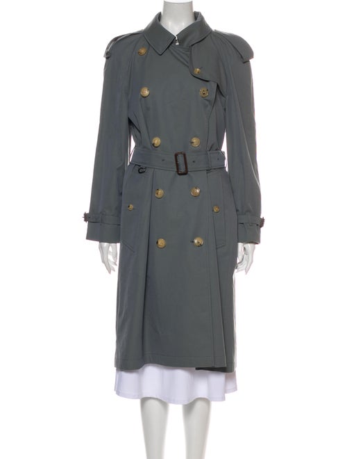Burberry Leamington Trench Coat Blue