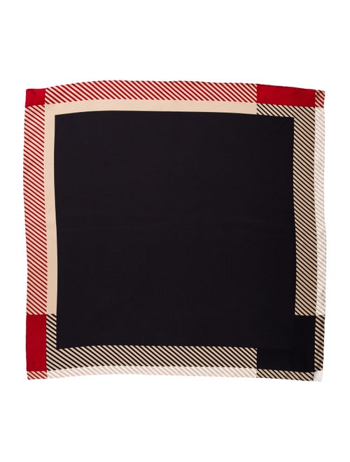 Burberry Silk Printed Scarf Brown