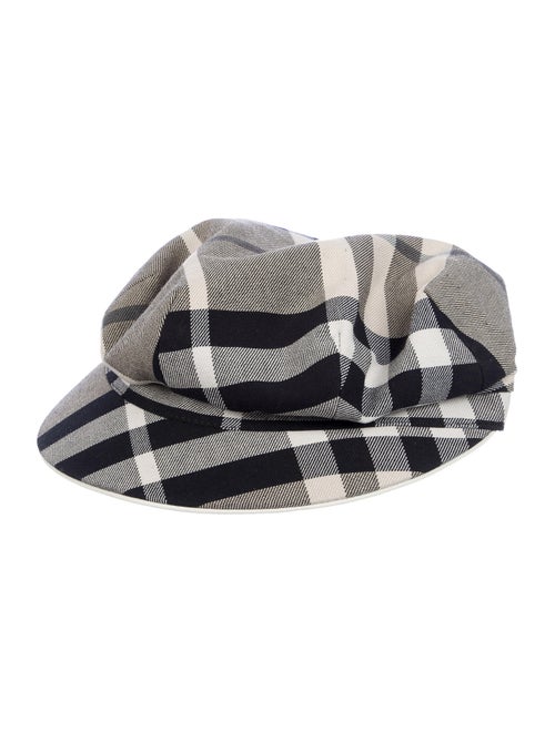 Burberry Nova Check Newsboy Hat Black