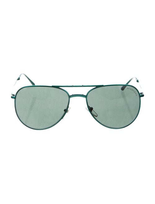 Burberry Aviator Tinted Sunglasses green