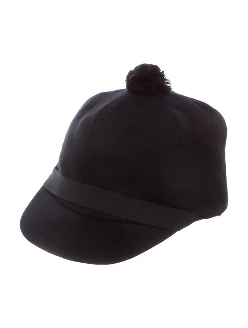 Burberry Wool Newsboy Hat Black