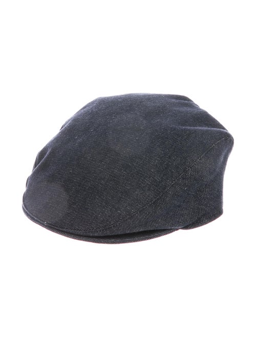 Burberry Denim Newsboy Hat blue