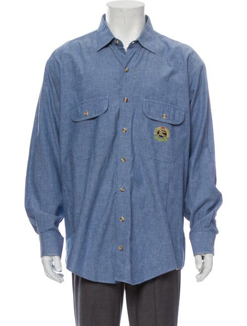 Burberry Vintage Long Sleeve Shirt Blue
