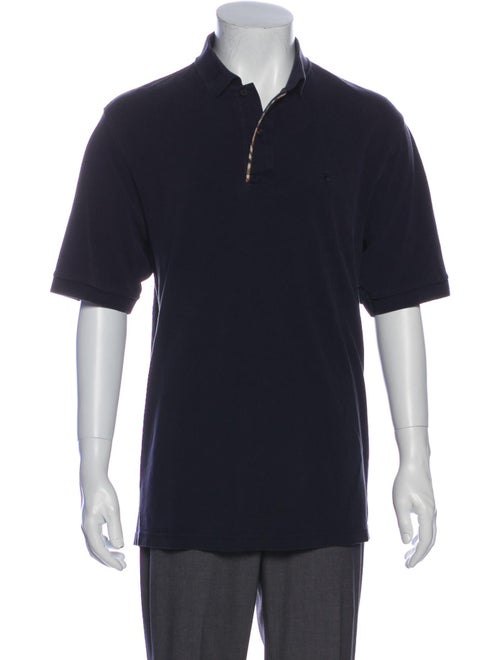 Burberry Polo V-Neck Polo Shirt Blue