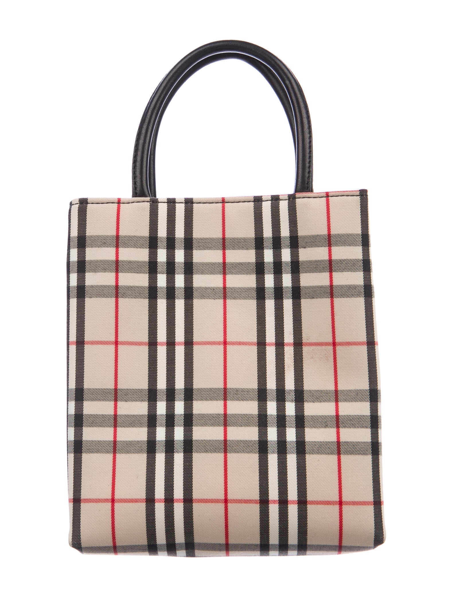 burberry nova check mini tote