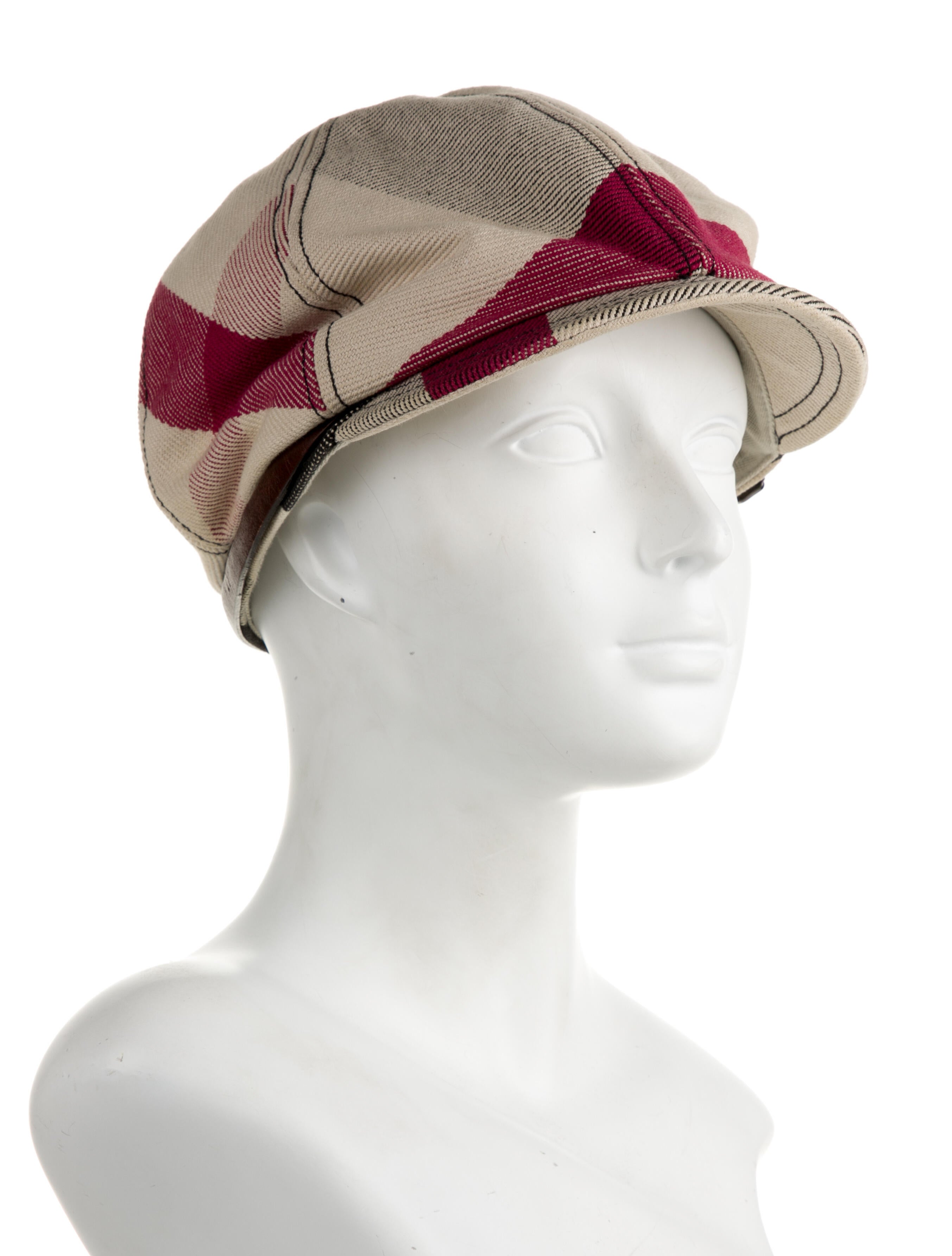 Burberry Woven Newsboy Cap Neutrals Hats, Accessories BUR224298