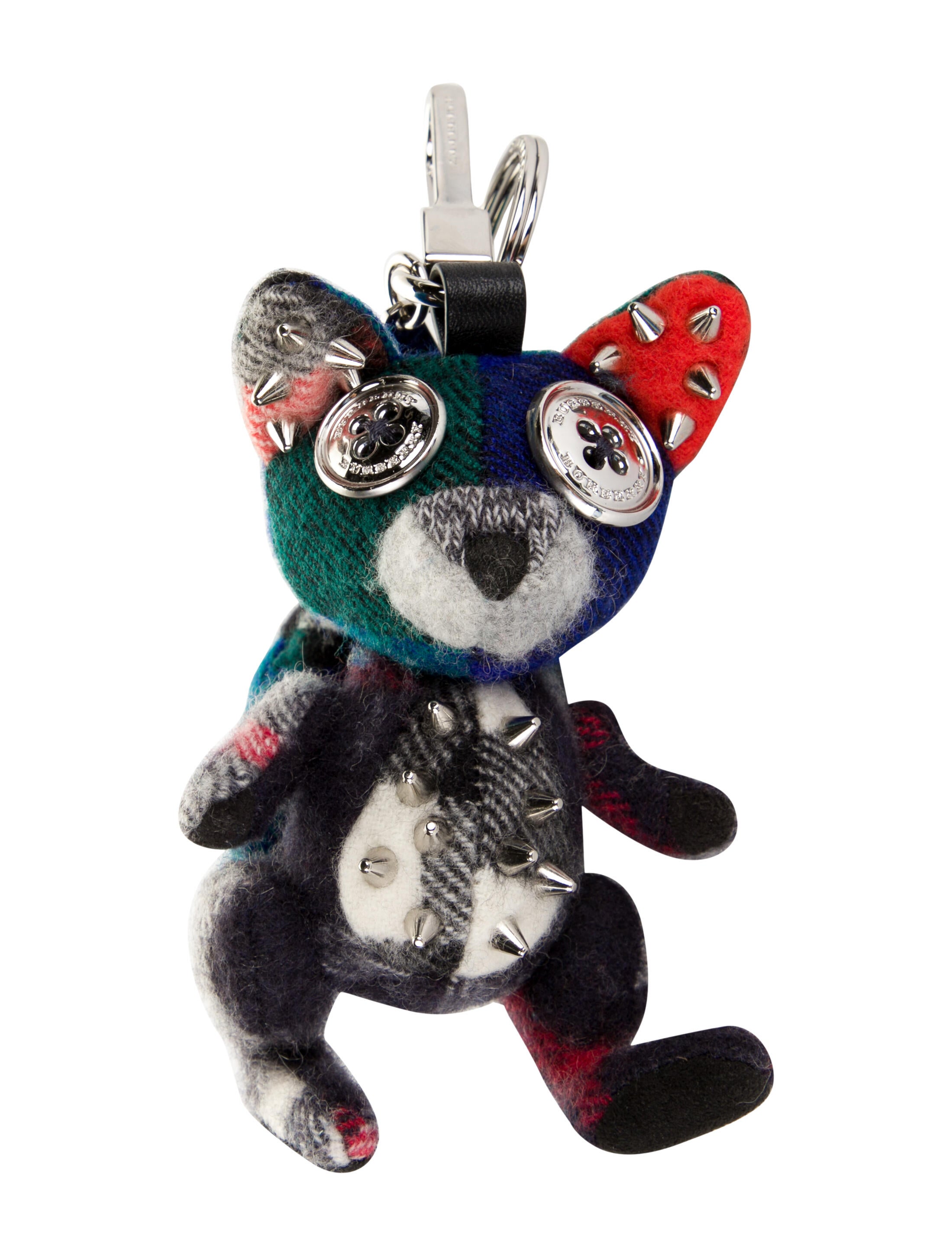 【送料&関税込】Burberry Fox Keyring Charm Burberry Burberry Fox Charm Keychain w/ Tags - Blue