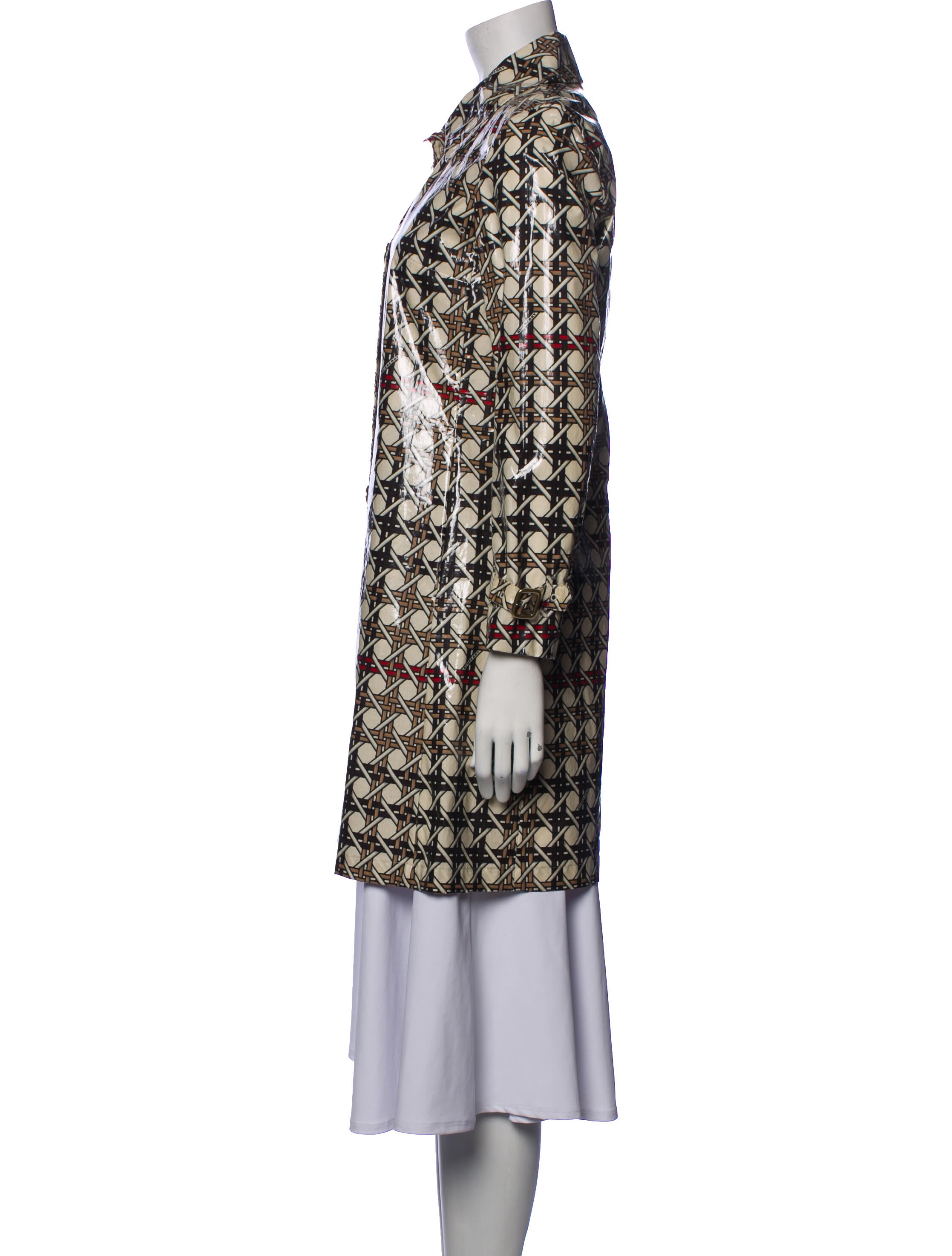 burberry mega rainbow check cape