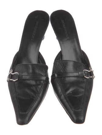 Burberry Leather Slides