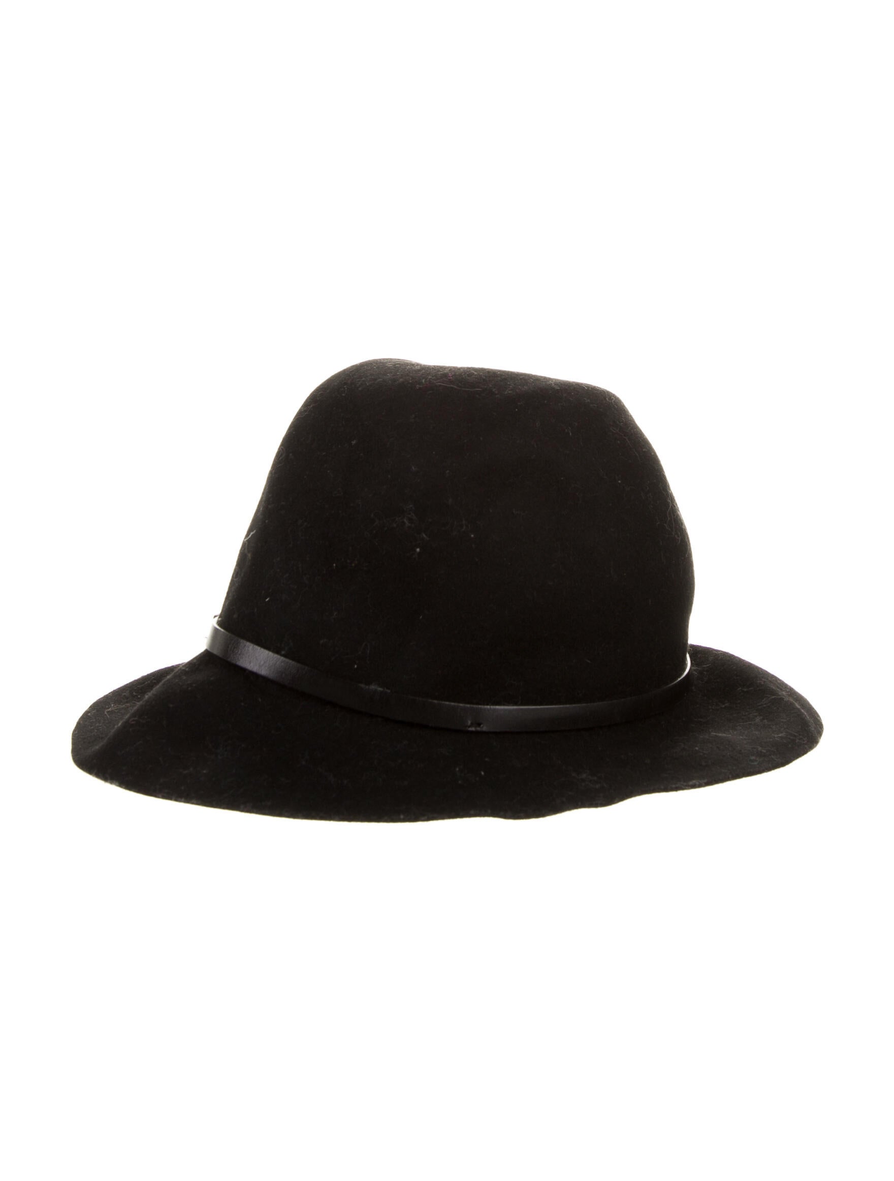 Burberry Suede Fedora Hat - Black Hats 
