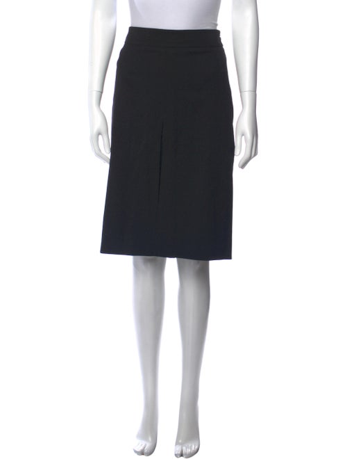 Burberry Pleated Accents Knee-Length Skirt