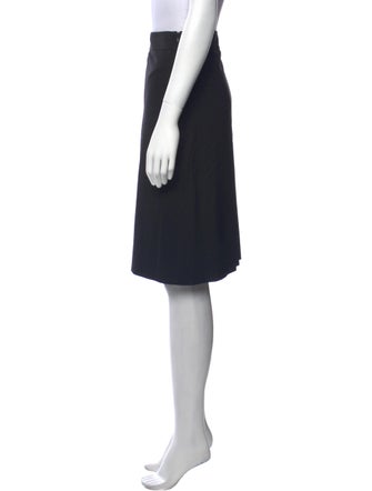 Burberry Pleated Accents Knee-Length Skirt