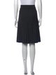 Burberry Pleated Accents Knee-Length Skirt
