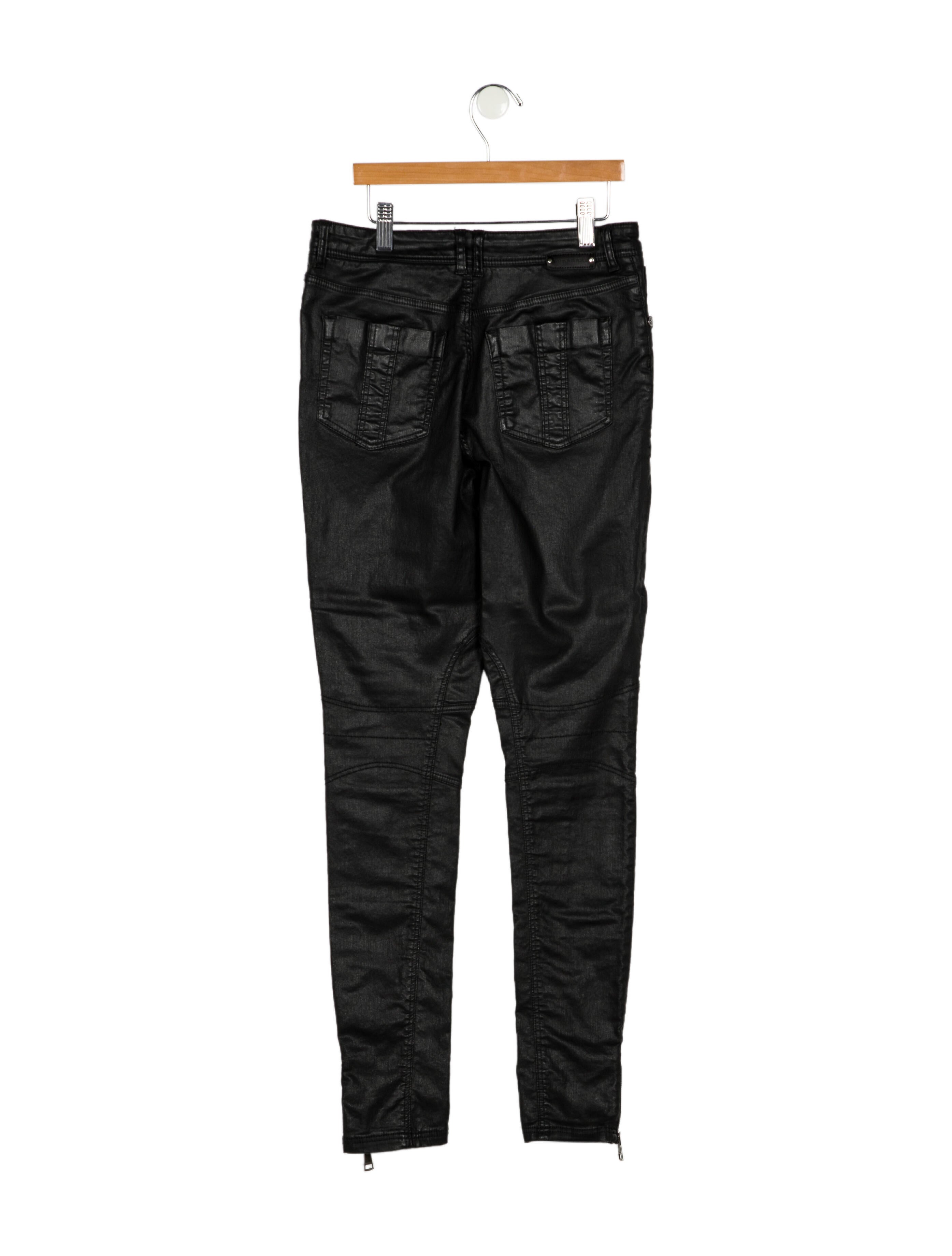 Burberry Girls' Skinny-Leg Coated Pants