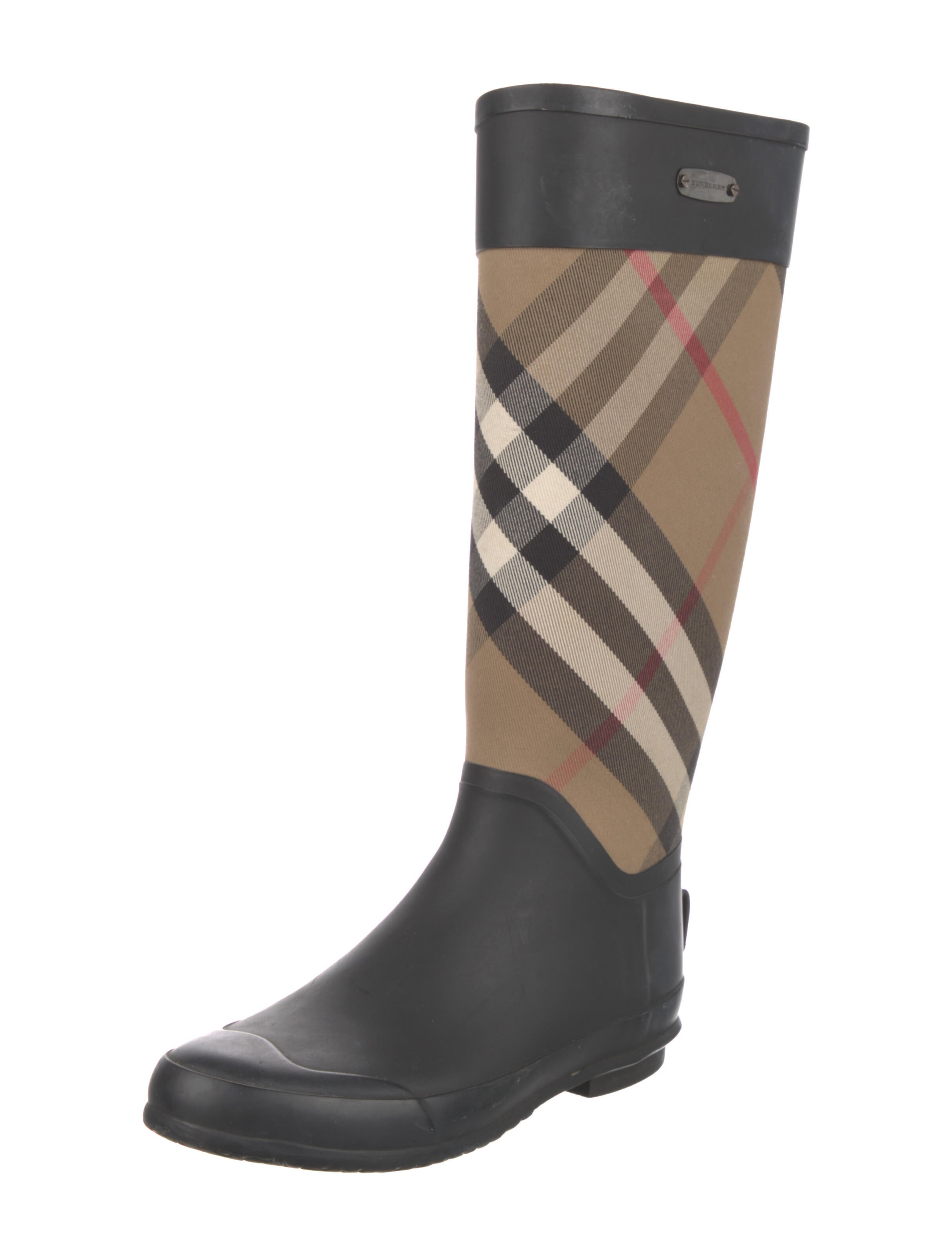 Rubber Rain Boots - Black Boots, Shoes 