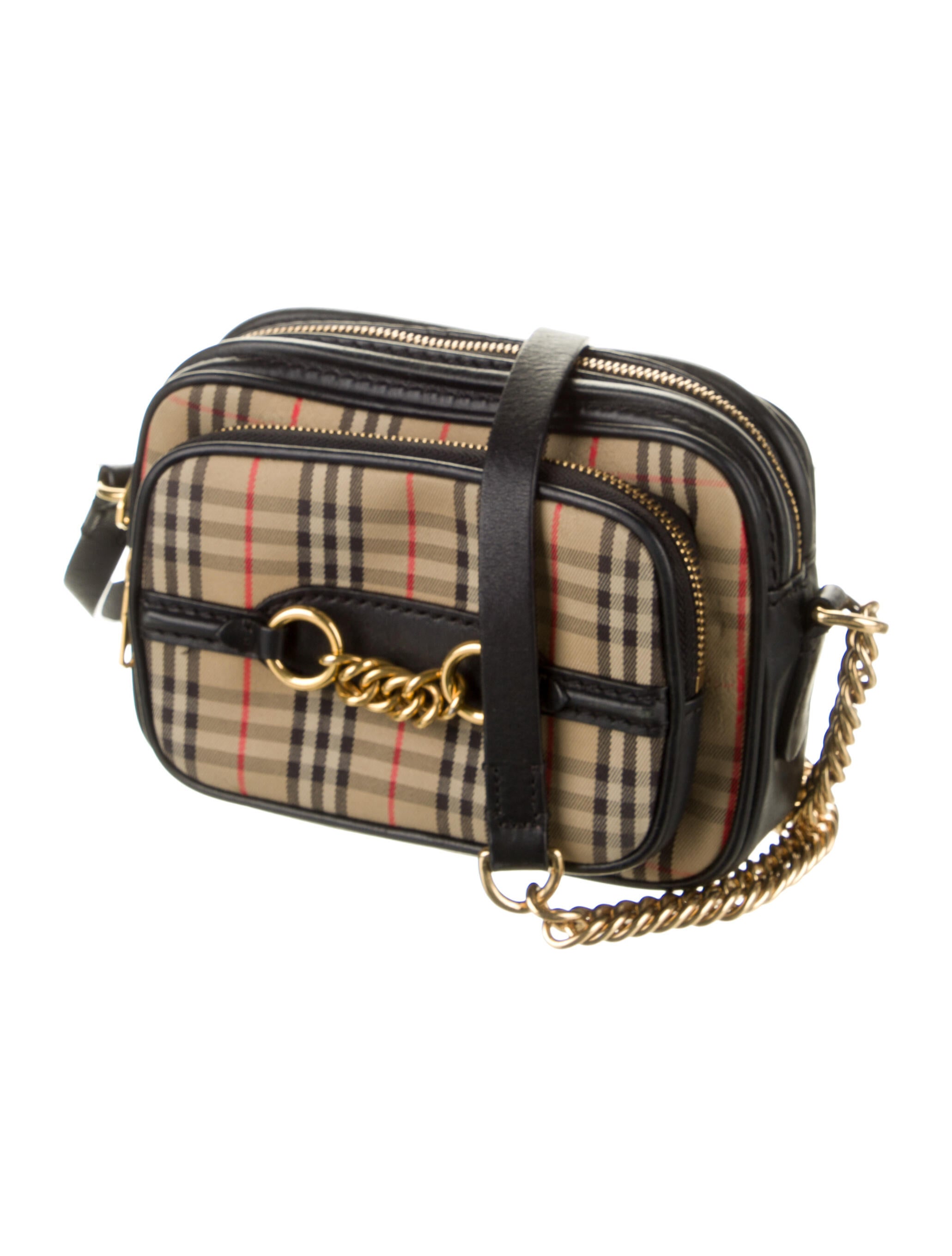 Burberry 1983 Check Link Camera Bag Neutrals Crossbody Bags, Handbags