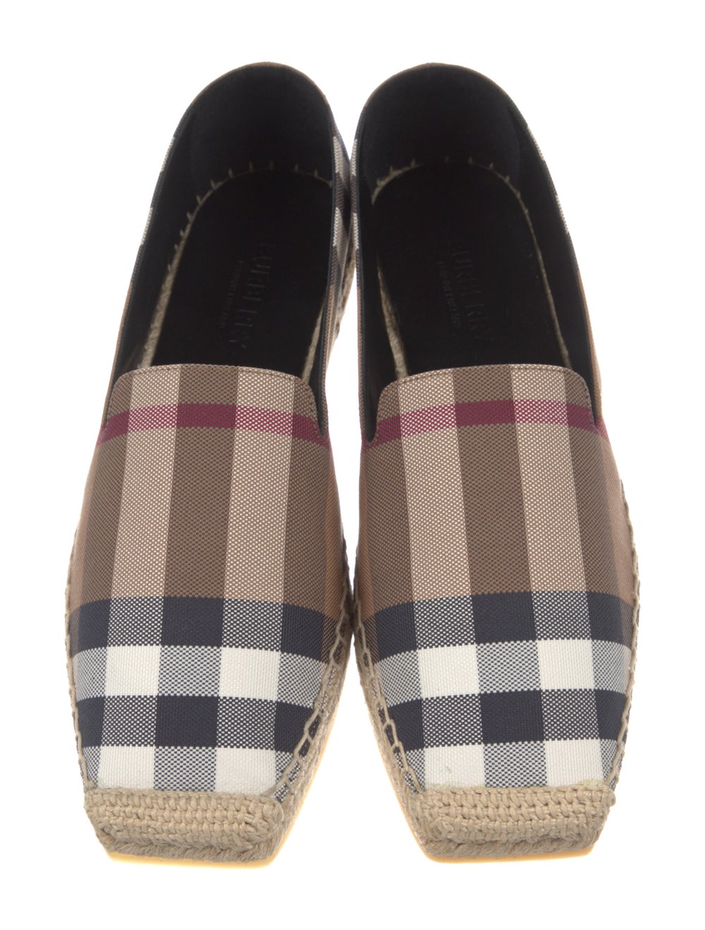 Burberry Canvas Plaid Print Espadrilles - image 3