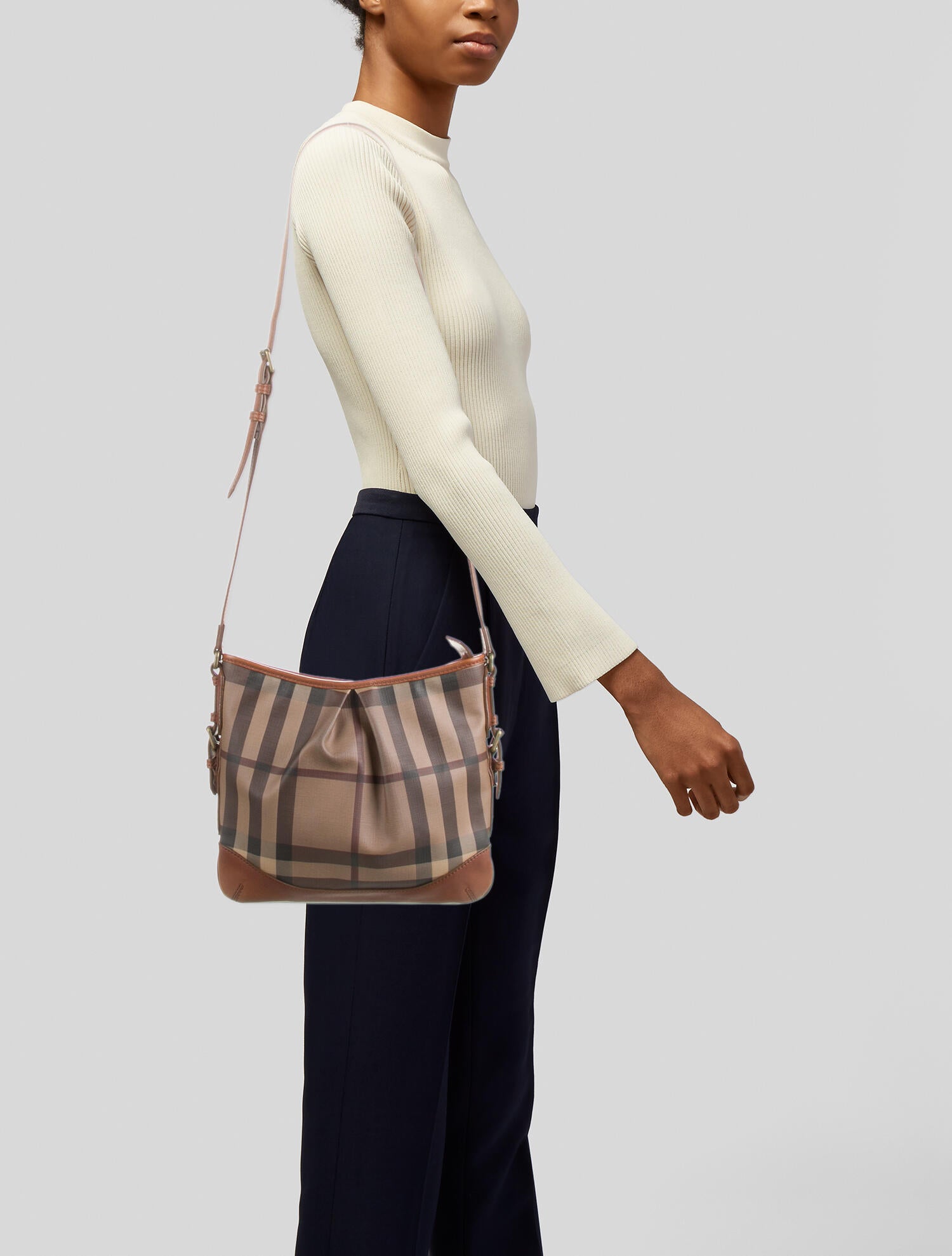 Burberry Coated Canvas Crossbody Bag Brown Crossbody Bags, Handbags