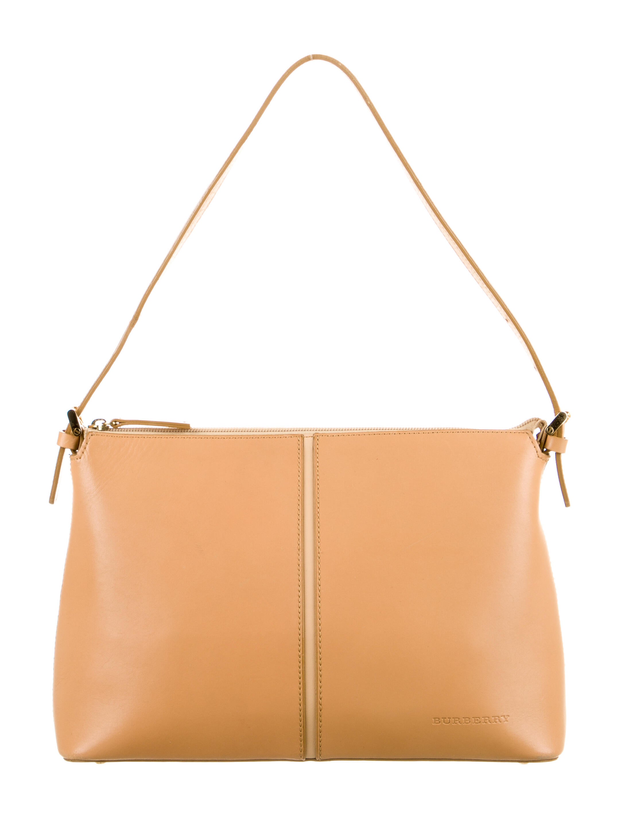 Burberry Leather Shoulder Bag Neutrals Shoulder Bags, Handbags