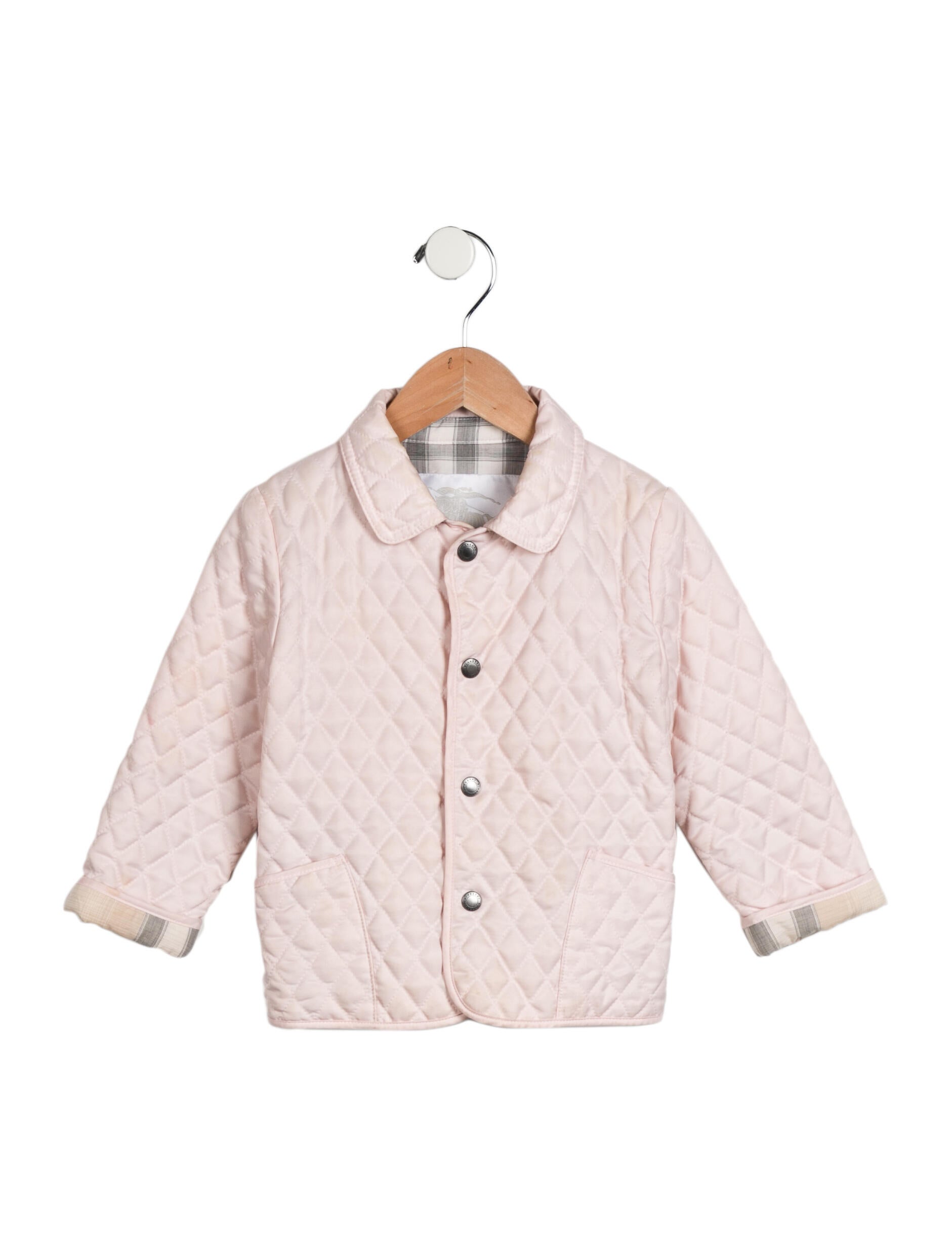 Burberry Toddler Girl's Quilted Insulated Jacket Pink Sizes 024