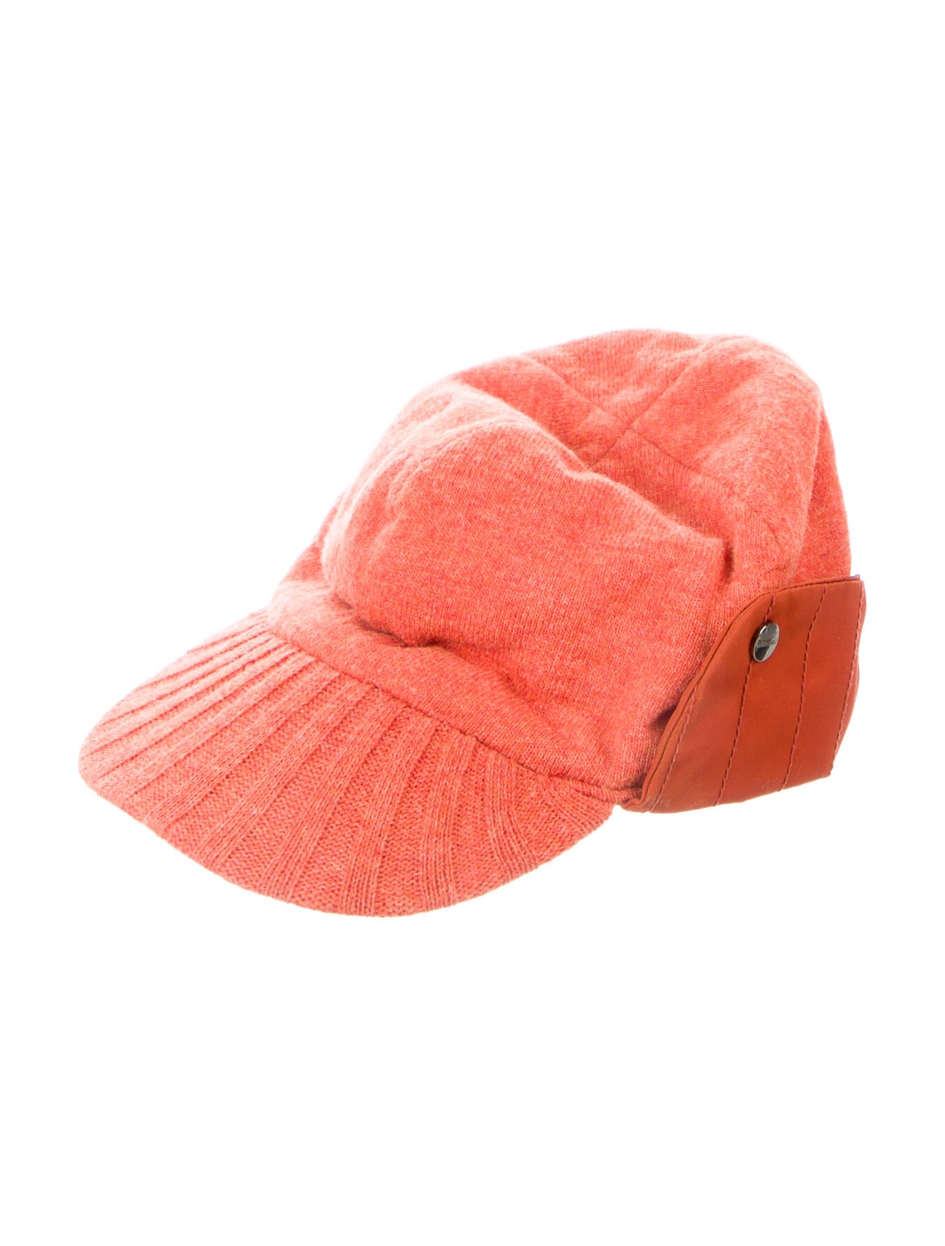 Burberry Wool Newsboy Cap Orange Hats, Accessories BUR321642 The