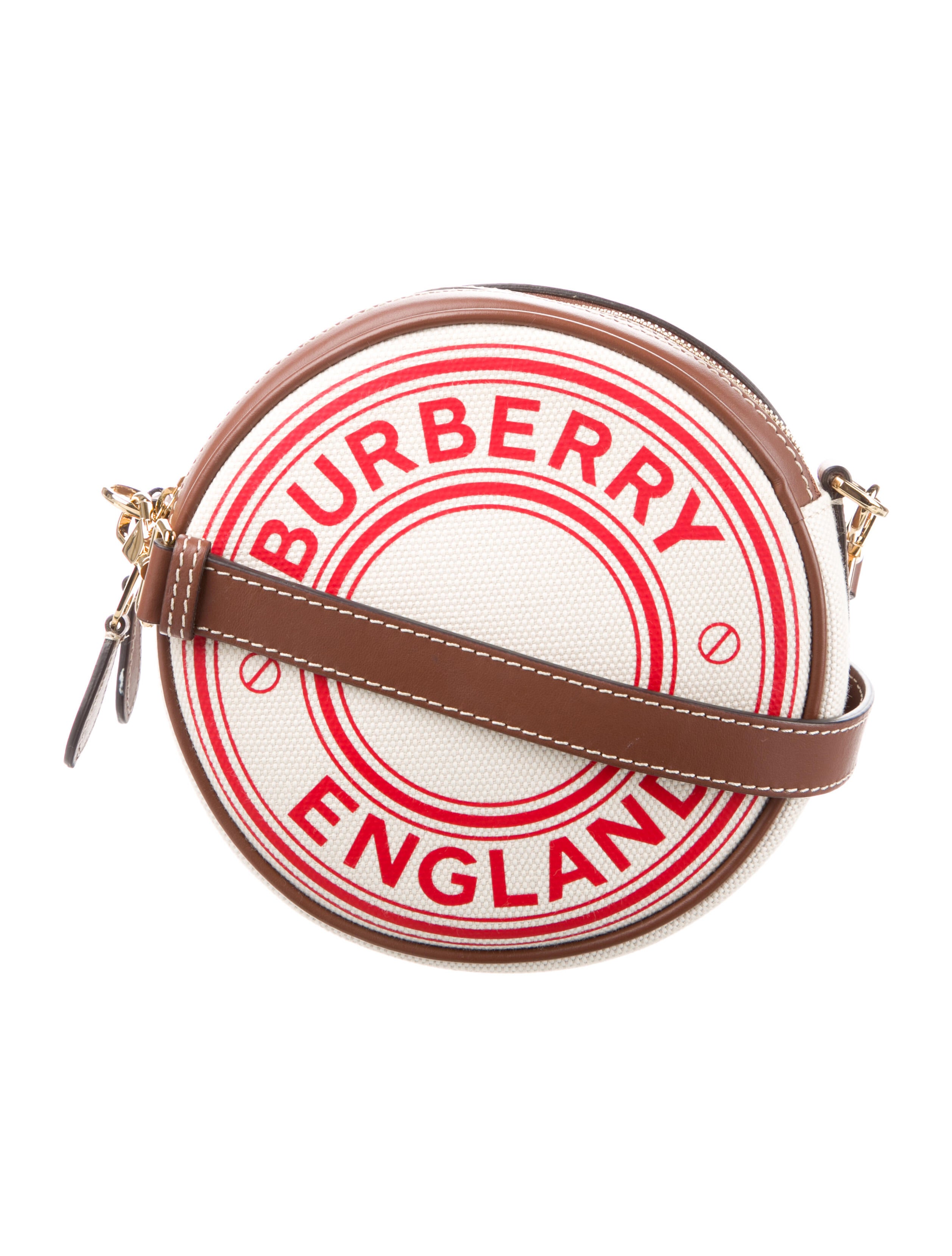 Burberry Louise Horseferry Crossbody Bag White Crossbody Bags