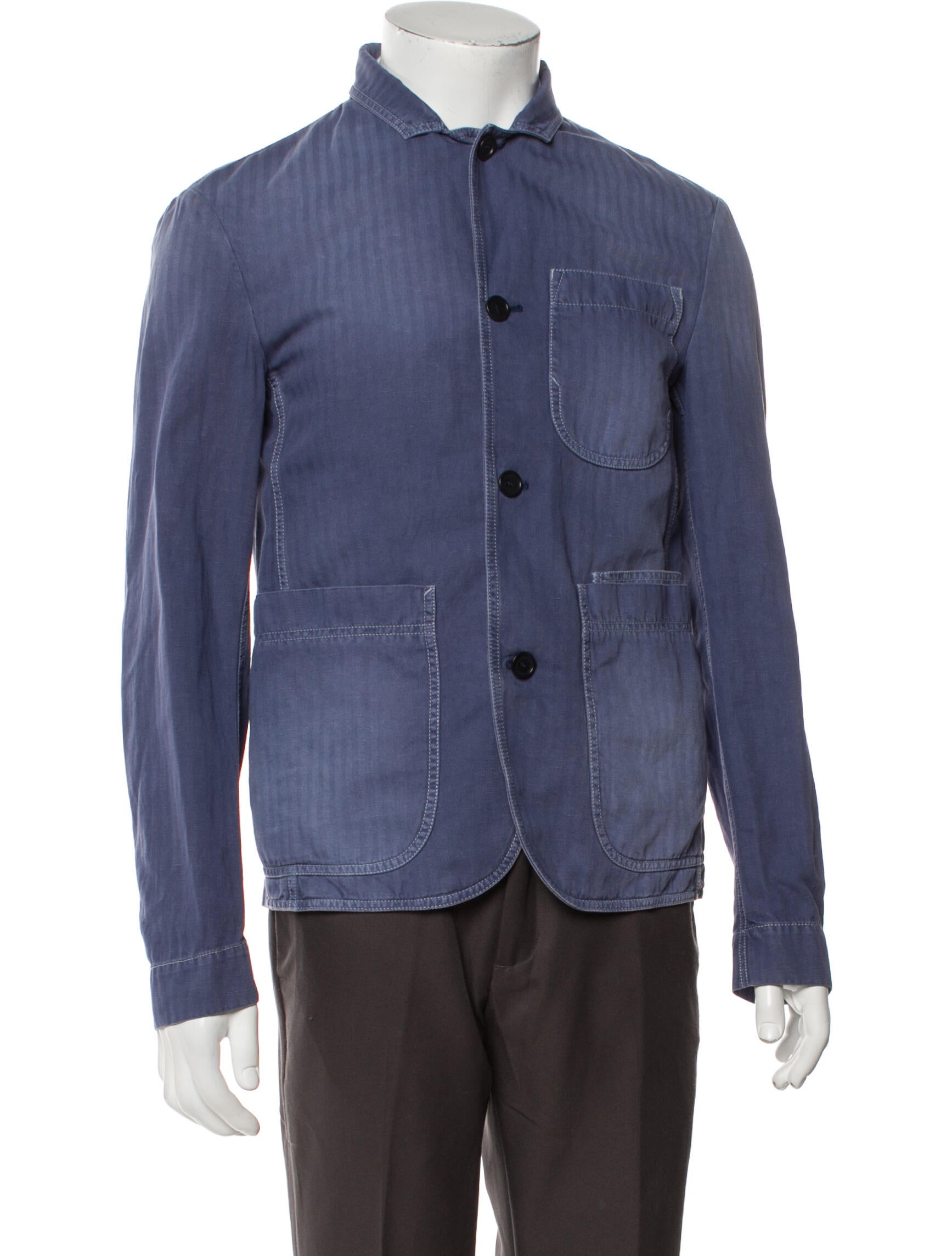 Burberry Denim Jacket Blue Outerwear, Clothing BUR328007 The RealReal