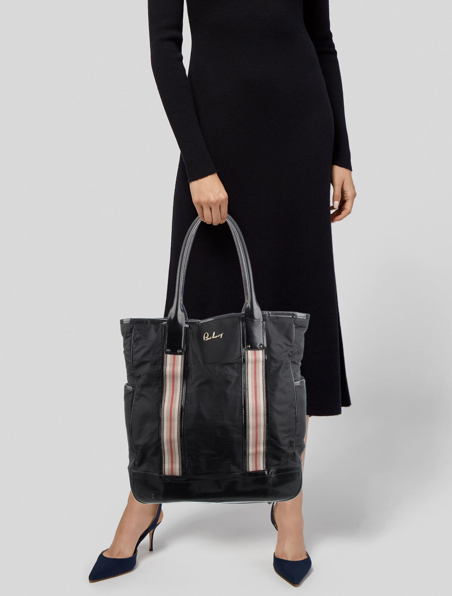 Burberry Medium Leather Belt Bag Black Totes, Handbags BUR117750