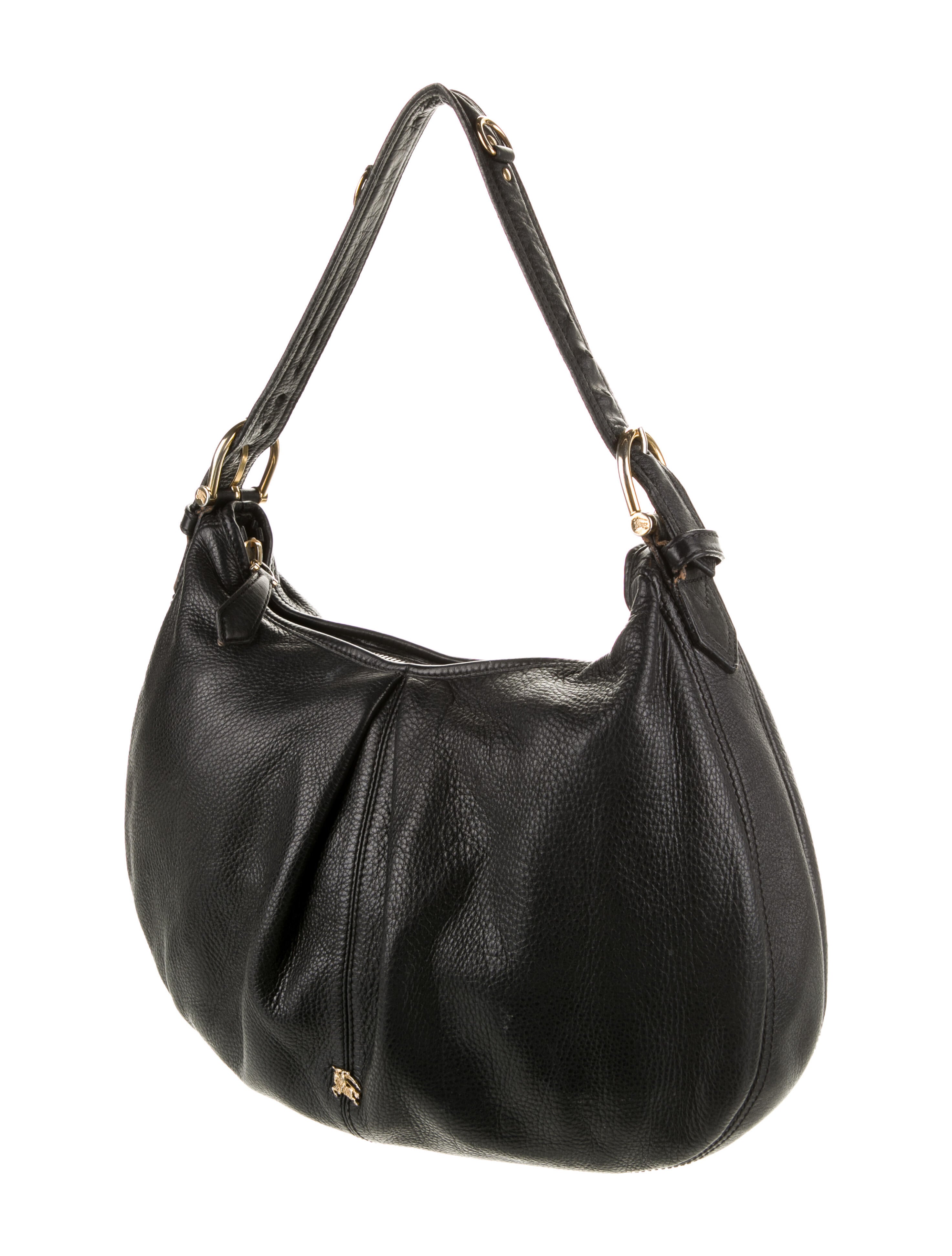 Burberry Hobo Black Hobos, Handbags BUR26717 The RealReal
