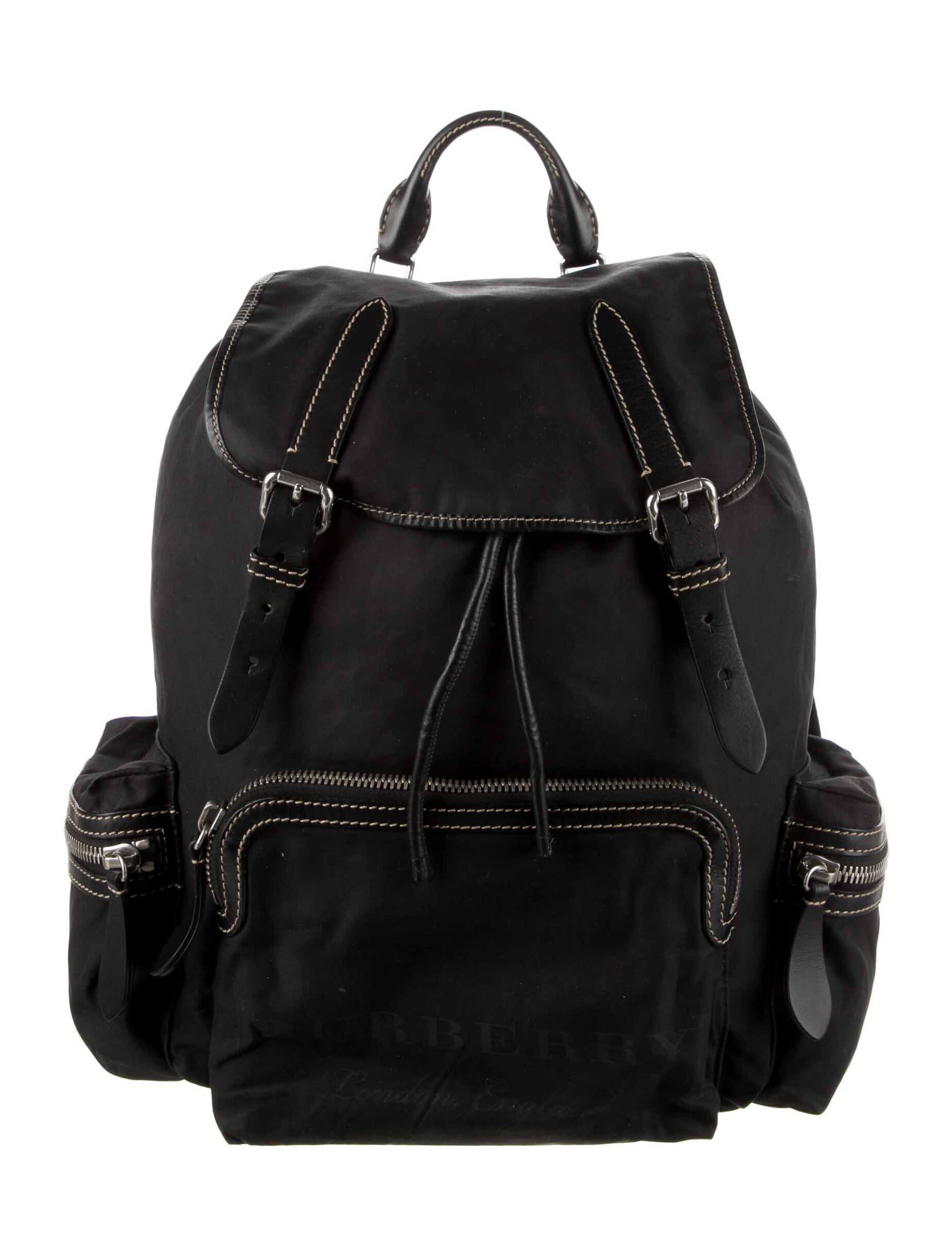 Burberry Small Runway Nylon Backpack Black Backpacks, Handbags BUR118967 The RealReal